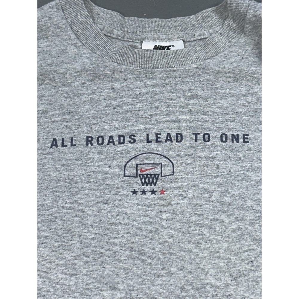 Vintage 1998 NCAA Womens Final Four Shirt Mens M Gray Basketball Nike USA 90s - Picture 5 of 8